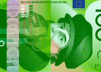 This image is part of design proposal G, created by Rubio & del Amo and Cruz más Cruz, and has been shortlisted by the ECB as a potential design for the third euro banknote series. An independent jury selected it as part of a design contest run by the ECB from Summer 2025 to Summer 2026, during which designers across the EU were invited to create design proposals for the themes "European Culture" or "Rivers and birds".Copyright: European Central Bank 2026 Conditions of useThe images depict design proposals for possible future euro banknotes. They do not depict issued euro banknotes and must not be presented as final or approved future designs.The images are protected by intellectual property rights and are made available for information, editorial, educational and news-reporting purposes only.Unless expressly authorised in writing by the European Central Bank, the images may not be:used for commercial, advertising, promotional or merchandising purposes, including on clothing, products, packaging or other goods or services;altered, adapted, incorporated into other designs or used to create derivative works;used in a manner suggesting endorsement, sponsorship or association by the European Central Bank or the Eurosystem;used in a misleading, deceptive, unlawful or offensive context; orused in any manner that may adversely affect the reputation, interests or rig