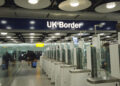 LONDON, UK - March 6th 2019: United Kingdom international border control checkpoint at heathrow airport